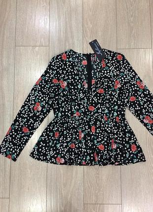 Блуза в цветы 5