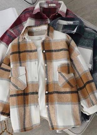 Теплая осень сорочка фланель байка