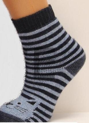 Шкарпетки дитячі теплі шерстяні махрові носки на дівчинку1 фото