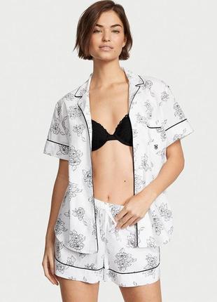 Пижама victoria's secret cotton short pajama set size xxl