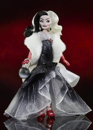 Шикарна лялька круелла де віль disney villains style series cruella de vil, оригінал від хасбро сша