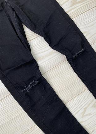 Черные джинсы скинни на высокой талии tally weijl zara hm4 фото