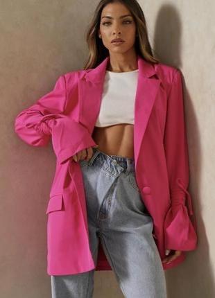 Розовый блейзер. платье-пиджак.6 фото