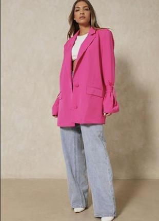 Розовый блейзер. платье-пиджак.4 фото
