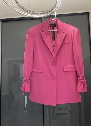 Рожевий блейзер. плаття-піджак.