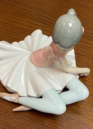 Порцелянова статуетка lladro «балерина в рожевому — 2».7 фото