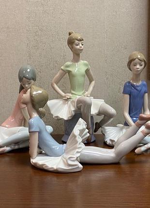 Порцелянова статуетка lladro «балерина в рожевому — 2».9 фото