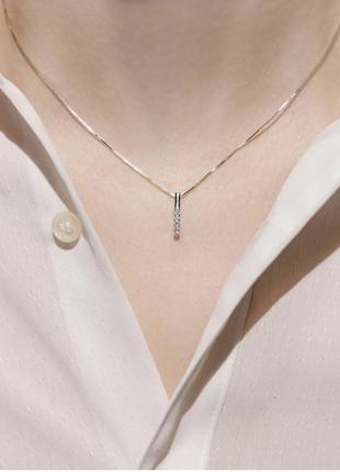 Серебряная подвеска нежность