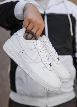 Зимние кроссовки nike air force winter low white (мех)40-41-42-43-44-452 фото