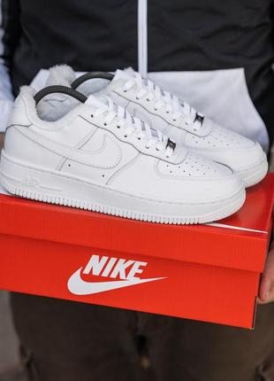 Зимние кроссовки nike air force winter low white (мех)40-41-42-43-44-454 фото