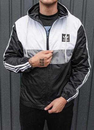 Мужская осенняя ветровка мужская демисезонная куртка ветровка adidas4 фото