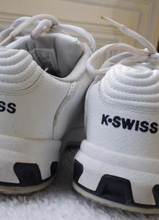 Кожаные теннисные кроссовки кросовки сникерсы k- swiss р. 433 фото