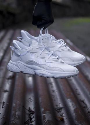 🌹женские adidas ozweego white🌹кроссовки адидас весна-осень белые8 фото