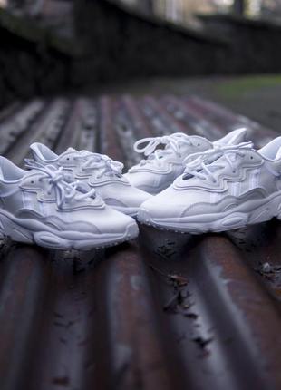 🌹женские adidas ozweego white🌹кроссовки адидас весна-осень белые9 фото