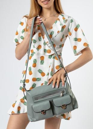 Сумка жіноча літня з кишенями сумка 6594-a s