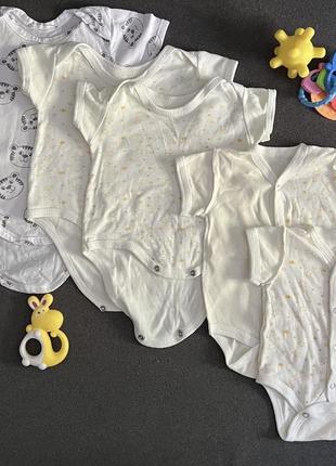 Комплект бодиков 1-3 месяца 62-68