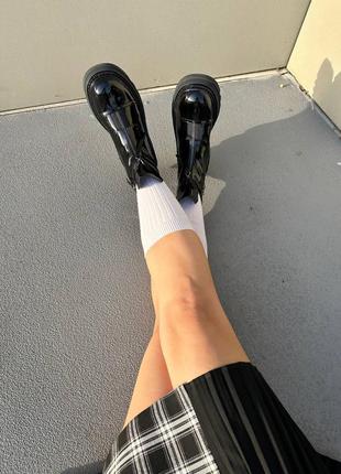 Женские ботинки лакированные черные no brand chelsea boots 16 фото