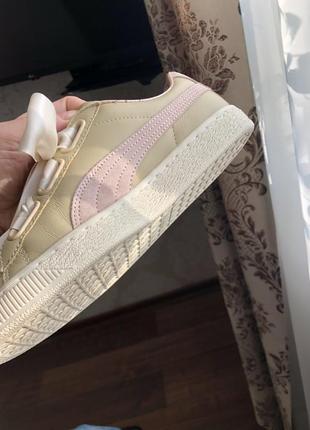 Кеди puma basket heart оригінал з натуральної шкіри6 фото