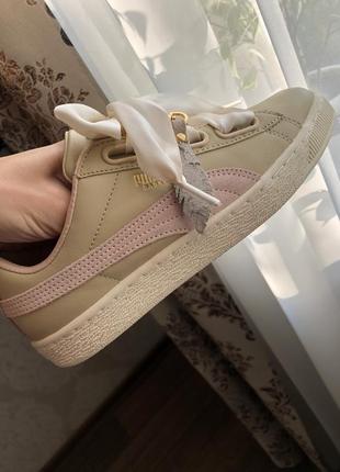 Кеди puma basket heart оригінал з натуральної шкіри7 фото