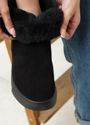 Женские зимние угги allsy (lonza) из натуральной замши