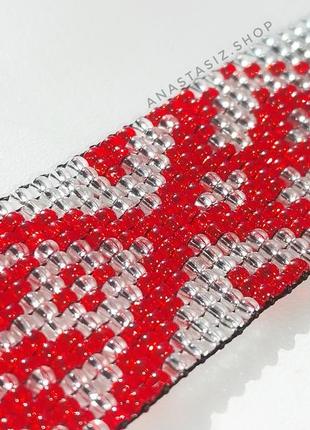 Украинское украшение на шею, гердан, чокер из бисера ❤️