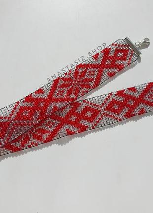 Украинское украшение на шею, гердан, чокер из бисера ❤️