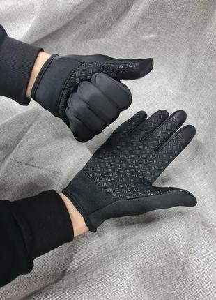 Перчатки сенсорные мужские женские унисекс, термоперчатки сенсорные для работы с смартфоном гаджетами , перчатки для спорта бега велосипеда мотоцикла9 фото