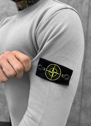 Мужская кофта тепловка свитшот stone island3 фото