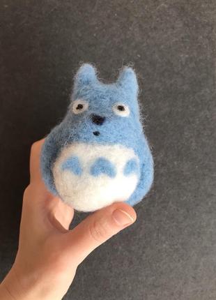 Тоторо з валяної вовни totoro аніме з шерсті прикраса для дому суверір подарунок тотем оберіг