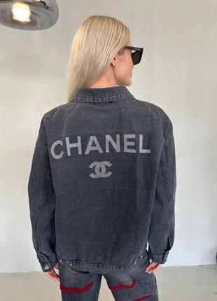 Джинсовая куртка chanel5 фото