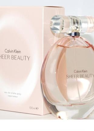 Оригинальный calvin klein sheer beauty 100 ml ( кельвин кляйн шер бьюти ) туалетная вода