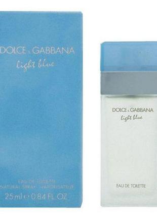 Оригинальный dolce flared gabbana light blue 25 ml (дольче габбана лайт блю ) туалетная вода