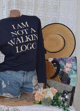 S/26 фірмовий жіночий натуральний лонгслів кофта топ з принтом надписом зара zara