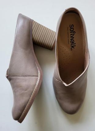 Кожаные туфли сабо softwalk keya
