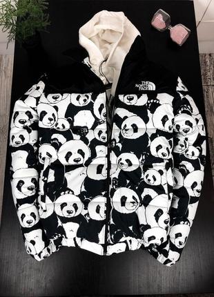 Куртка зимова tnf з пандами