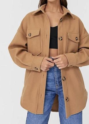 Теплая рубашка куртка stradivarius р.s