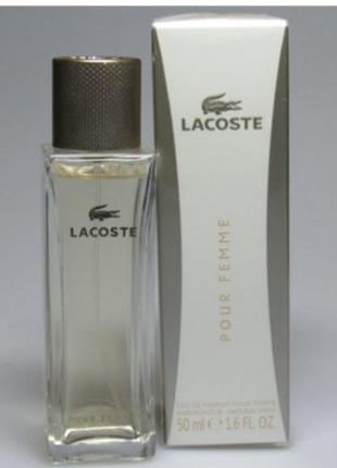 Оригинальный lacoste pour femme 50 ml ( лакоста пурпур феммм ) парфюмированная вода