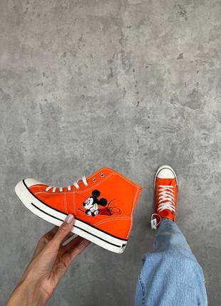 Женские яркие высокие кеды converse4 фото