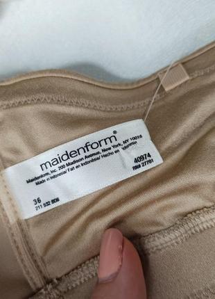 Невероятно комфортный нюдовый бесшовный бюстгальтер бандо maidenform нюанс!9 фото