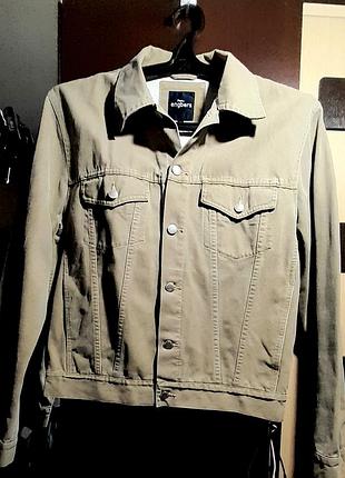 Джинсовый пиджак, котоновая брендовая куртка