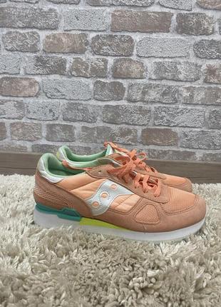 Кроссовки saucony shadow peach sneakers