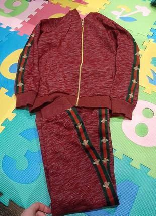 Теплий костюм на дівчинку