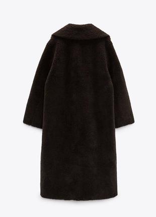 Шуба з штучного хутра zara