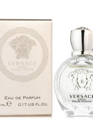 Оригинал versace eros pour femme 5 ml (усердное эрос пурпур фем ) парфюмированная вода1 фото