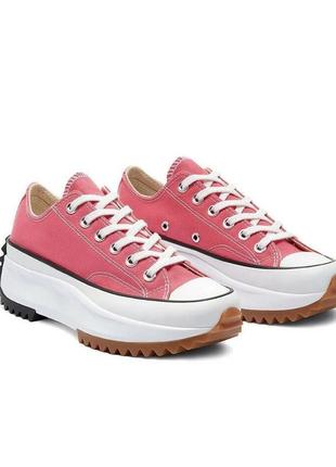 Converse run star hike platform sneakers кеды розовые платформа оригинал 40