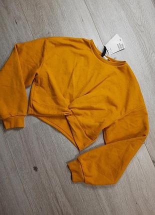 Толстовка кофта джемпер світшот кроп топ h&m s