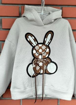 Теплое худи 3х нить на флисе