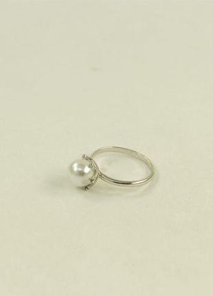 Классическое кольцо с жемчугом3 фото