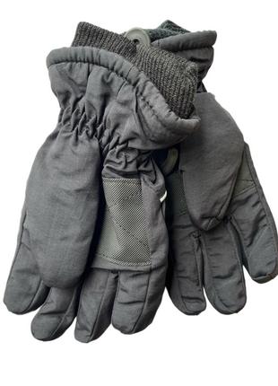 Лыжные перчатки перчатки черные для мальчика 7 8 лет2 фото