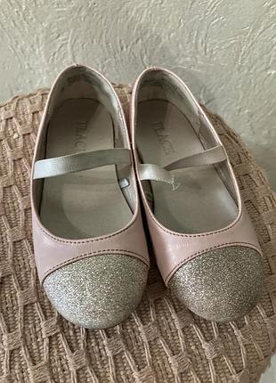 Балетки розовые, пудра